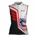 thumbnail image 2 of Customized America Golf Lover Women Sleeveless Polo XS-4XL, 2 of 5