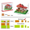 thumbnail image 4 of Juego de bloques de construcción RAVAYO Mushroom House 1621 piezas para adultos, 4 of 8