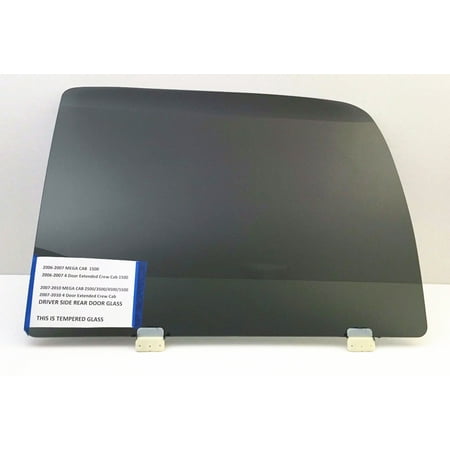 Left Driver Rear Door - For Dodge Ram 4 Door Extended Crew Cab / Mega Cab Driver/Left Side Rear Door Window Replacement Glass
