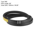 thumbnail image 2 of Unique Bargains B58 V-Belts 58' Pitch Length, B-Section Rubber Drive Belts 2pcs, 2 of 3