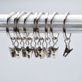 thumbnail image 4 of 10 Pcs Anneaux de Rideaux en Métal avec Clips Antirouille Vintage Décoratifs Accessoires de Fenêtre, 4 of 9
