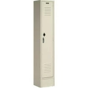 Global Industrial  Single Tier Paramount Locker with 1 Door Ready to Assemble - Tan