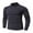 Dark Gray, variant on gyLJF Men's High-neck Top Solid Color Tight Fit Base Layer Shirt Daily Business Long Sleeve Pullover Blouse