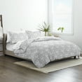 thumbnail image 4 of Home Collection Premium Ultra Soft Soft Damask Pattern 3 Piece Duvet Cover Set, 4 of 5