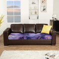 thumbnail image 5 of Renewold Marble Violet Gold Sofa Cushion Slipcover Elastic Couch Seat Cushion Cover Universal Sofa Couch Cover Protector Chair Slipcover with Elastic Bands Washable, L, 5 of 5