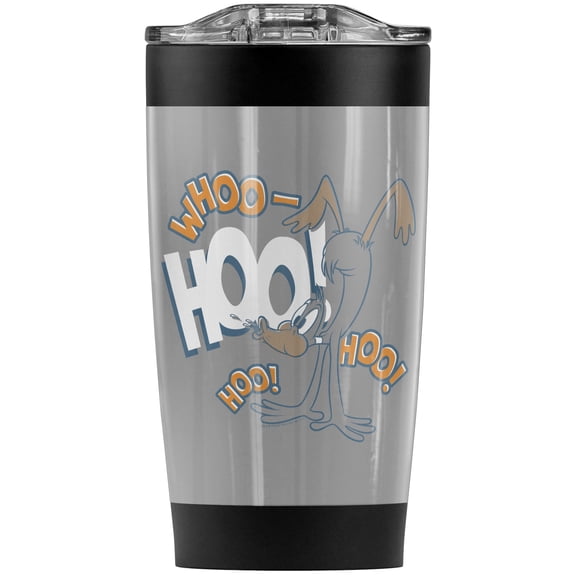 Looney Tunes Daffy Duck Laugh Stainless Steel Tumbler 20 oz Coffee Travel Mug/Cup, Vacuum Insulated & Double Wall with Leakproof Sliding Lid | Great for Hot Drinks and Cold Beverages