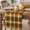 Brown, Orange, Green, variant on Orange Yellow Green Gingham Table Runner - 70 Inch Long Autumn Rustic Plaid Cotton and Linen Blended Dress Scarves Farmhouse Table Runner for Kitchen Dining, Coffee Table, 13" x 70"