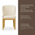 thumbnail image 2 of Maven Lane Chaise Contemporaine Gia, Finition Naturelle Raffinée avec Tissu en Ardoise, 2 of 6