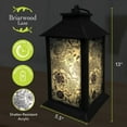 thumbnail image 3 of Briarwood Lane Woodcut Floral Lantern, 3 of 3