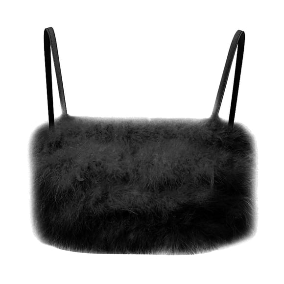 EeaseMX 1 chaleco sexy para mujer, delicado sujetador bandeau, para otoño e invierno (negro, talla S)