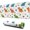 White Cartoon Dinosaurs-2, variant on Long Mouse Pads for Desk,White Cartoon Dinosaurs Mushrooms Desk Mats on Top Of Desks, Desk Mouse Pad Extra Large with 3mm Non-Slip Base and Stitched Edge for Gaming,Work,Home 31.5"x11.8"