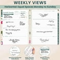 thumbnail image 4 of bloom daily planners 2026 Planner, 8.5" x 11", Weekly & Monthly Dated Agenda Organizer with Stickers, Pink Poppies, 4 of 19
