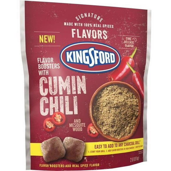 Kingsford 8072426 2 lbs Signature Flavors All Natural Chili Cumin Charcoal Briquettes