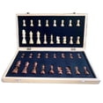 thumbnail image 3 of AlpPop Chess sets, 20'' x 20'' Wooden Chess Set with High Polymer Weighted Chess Pieces / 3.75'' King, 3 of 4