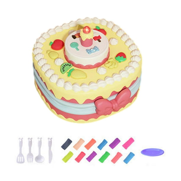 Juguete de pastel de cumpleaños Baoblaze con velas para niños