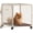 30.0"L x 19.0"W x 20.0"H, variant on 30 Inch Small Dog Crate with Lockable Wheel, Diamond Mesh Metal Dog Crates for Small Dogs, up to 70 lbs, Double Secure Latch & Leak-Proof Tray, Easy Assembly&Lightweight Pet Dog Kennel Cage