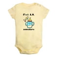 thumbnail image 2 of iDzn It's 5 A.M. Somewhere Funny Rompers For Babies, Newborn Baby Unisex Bodysuits, Infant Jumpsuits, Toddler 0-12 Months Kids One-Piece Oufits (Yellow, 18-24 Months), 2 of 5