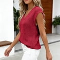 thumbnail image 7 of yillto Women's Sweaters Tank Sleeveless Knitted Tops V Neck Cute Tunic Blouse Lightweight Pullover Sweater, 7 of 7