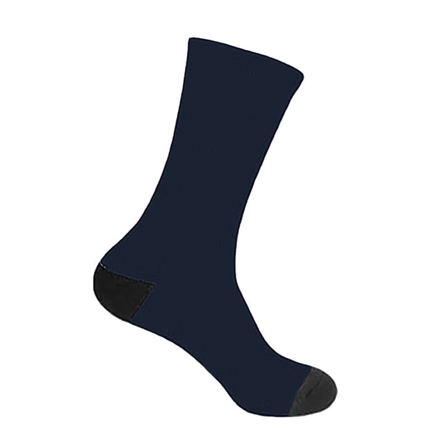 TIEVOSA DIY Custom Socks with Picture Funny Print Photo Socks Customized Novelty Sock for Men Women(Navy)