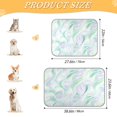thumbnail image 3 of Pet Cooling Pad Foldable Self Cooling Mat Breathable Pet Cushion Sleep Pad for Dogs and Cats Light Green Ripple S, 3 of 9