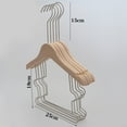 thumbnail image 1 of 5Pcs Solid Wood Onesie Hangers Log Unpainted Suit Hanger Set for Children, 1 of 3