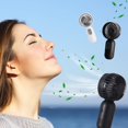 thumbnail image 5 of Mini Portable Fan Bulk Cute Handheld Lightweight Small Little Personal Hand Eyelash Fan 3 Speeds USB Rechargeable for Women Men Indoor Outdoor Makeup Travel Camping (black, 6 Pcs), 5 of 7