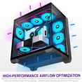thumbnail image 4 of Funda para PC FOIFKIN F600 con ventilador ARGB ATX Mid-Tower tipo C de 7 PWM, 4 of 9