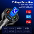 thumbnail image 3 of Adaptador de cargador de resistencia al calor para cargador de automóvil de 66 W para viajes familiares (negro) Ndcxsfigh  Para estrenar, 3 of 4