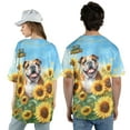thumbnail image 5 of Bulldog Hello Summer Sunshine Sunflowers Spring Retro Vintage All Over Print 3D Baseball Shirt Dog Lover Gifts Idea Softball Sport - 00008, 5 of 6