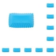 thumbnail image 2 of 10 Pcs Moule à Gâteau en Silicone Rectangulaire Outils de Pudding Cuisson Outils de Cuisson Doublures de Cupcake Réutilisables Accessoires de Cuisson pour Cuisine Maison Fête Bleu, 2 of 9