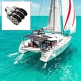 Riggers Guide Rope Rope Guide Pulley Block for Outdoor Rigging, Triple Sheave Stainless ...