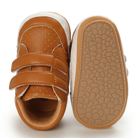

0-18M Baby Boys Girls Infant Sneakers Kids Non-Slip Rubber Sole Toddler Crib First Walker Shoes