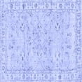 thumbnail image 1 of Ahgly Company Indoor Square Persian Blue Traditional Area Rugs, 4' Square, 1 of 4