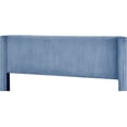 thumbnail image 5 of Corduroy Platform Bed with Upholstered Headboard, Wood Bed Frame w/Wooden Slats, No Box Spring Needed, Easy to Assemble (Queen Size, Grey), 5 of 7