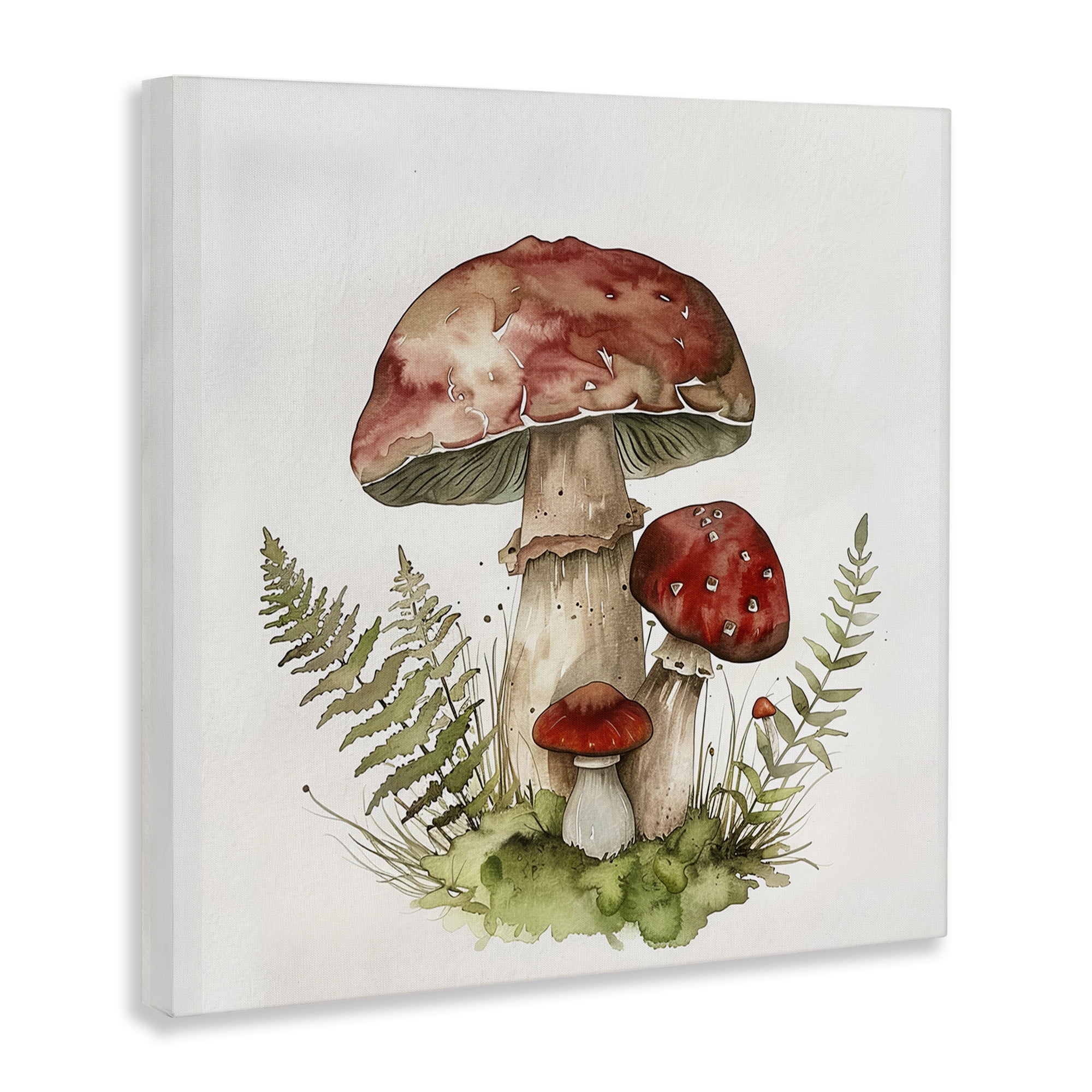 Stupell Industries Enchanted Forest Floor Plants & Flowers Painting Wrapped Canvas Art Print Wall Art, 36 x 36