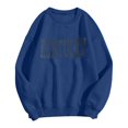 thumbnail image 1 of AMERTEER Tee-Shirts Décontractés à Manches Longues pour Femmes, Col Rond, Chandails en Molleton Amples, 1 of 2