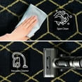 thumbnail image 5 of Pentantan 5ft x 8ft Shag Area Rugs for Living Room, Modern Geometric Fluffy Bedroom Carpet, Black & Gold, 5 of 8