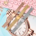 thumbnail image 4 of Correa de reloj de acero inoxidable cóncava para mujer Casio SHEEN Series 5450 SHE-C100L SHE-C110, 14 x 4 mm, 15 x 4 mm, 4 of 5