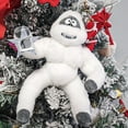 thumbnail image 5 of Shoreew Abominable Snowman Christmas Tree Topper Plush Stuffed Snow Elf Christmas Tree Hugger with Star for Xmas Treetop Decoration, 5 of 6
