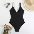 thumbnail image 5 of STETMN Womens One Piece Swimsuit Bathing Suit Cutout Back with Adjustable Spaghetti Straps, 5 of 7