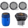 thumbnail image 1 of 3 Pcs Rain Barrel Net: Protective Net with Drawstring Water Tank Adjustable Cover, Protection Net, 1 of 5