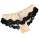 thumbnail image 1 of Gibobby Ropa Interior con Entrenamiento Bragas encaje sexy para mujer Cintura Malla flotante Bolsa transparente Calzoncillos cadera（Beige， M), 1 of 5