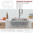 thumbnail image 4 of Stylish Dual Mount 29" Stainless Steel Double Bowl Kitchen Sink with Grids & Strainers S-414TG, 4 of 11