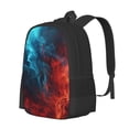 thumbnail image 1 of Fotbe Red And Blue Fire Mochila para Hombre y Mujer - Tela Oxford 600D Resistente - Mochila Impermeable de Gran Capacidad para Escuela, Viajes y Senderismo, 1 of 6