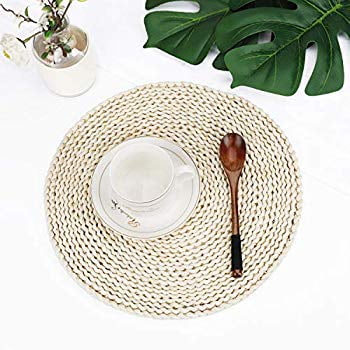 Download Woven Placemats Corn Straw Dining Table Mats Round Rattan Braided Coaster Mat Natural Handmade Heat Resistant Pad For Kitchen 4pcs Round 12 Walmart Com Walmart Com