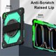 thumbnail image 4 of Funda Resistente a Golpes para iPad Pro 11 2025 / 2024, Funda Protectora de Silicona Anti-caída + Capa de PC con Asa Giratoria de 360°, Soporte, Correa para el Hombro, Verde, 4 of 8