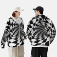 thumbnail image 6 of Daiia 3D Vortex Illusion UPF 50+ Sun Protection Hoodie Jacket Lightweight Long Sleeve Sun Shirt for Women Men with Pocket Hiking Outdoor-Medium, 6 of 9