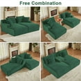thumbnail image 5 of GNIXUU 78"Oversized Double Chaise Lounge Indoor, Corduroy Sleeper Sectional Couch, Upholstered Boneless Cloud Sofa Deep Seat, Comfy Plush Chair Bed for Living Room, 5 of 7