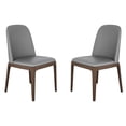 thumbnail image 5 of Casabianca Home Eric Set of 2 dining chair in gray pu-leather., 5 of 9