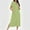 Green, variant on Sakmal Womens Nightgowns Zip Up Plus Size Nightwear Crew Neck Blue Short Sleeve with Pockets Nightgowns for Women S
